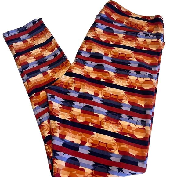 Lularoe Disney Mickey & Minnie Aztec TC leggings - Picture 1 of 3